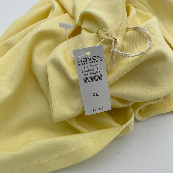 Haven Well Within Yellow Cotton Strappy Back Tank XL NWT - Picture 6 of 7